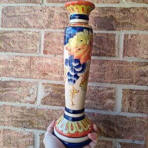 Colorful Ceramic Candle Holder Or Flip It And Use As Vase
